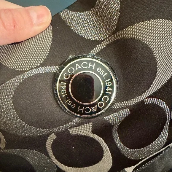 Coach Black and Brown Crossbody Bag with hang tag - Picture 6 of 7